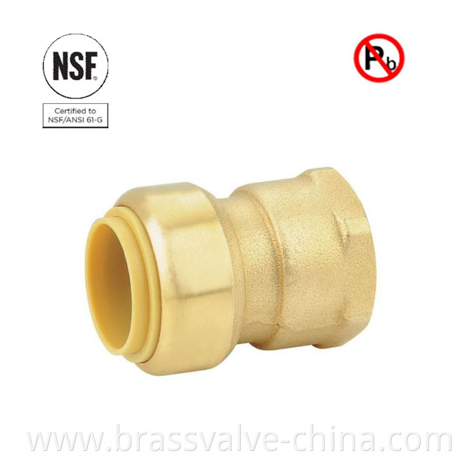 Nsf Brass Lead Free Push Fit Straight Union Fitting H801 Jpg